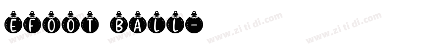 efoot ball字体转换